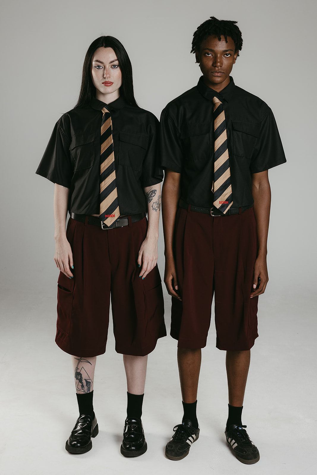 SEDNEM BLACK-BEIGE TIE