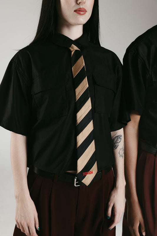 SEDNEM BLACK-BEIGE TIE