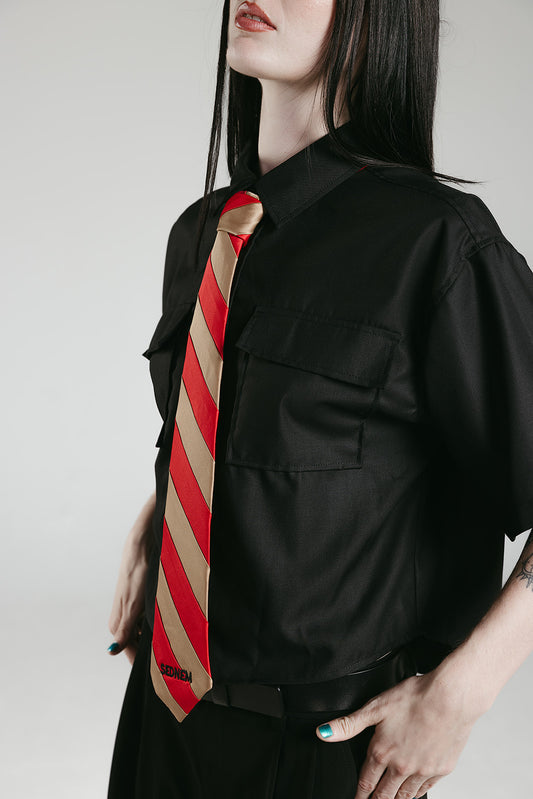 SEDNEM RED-GOLD TIE