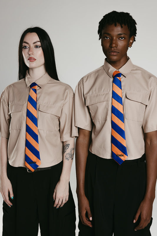 SEDNEM ORANGE-BLUE TIE